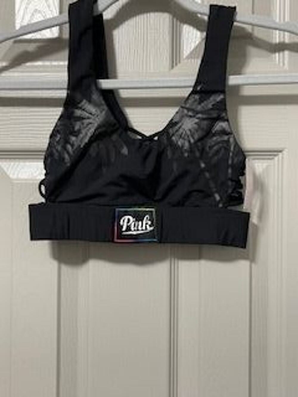 #I30 NWT Victoria's Secret pink ultimate sports bra palm tree print size x-small - Picture 1 of 5